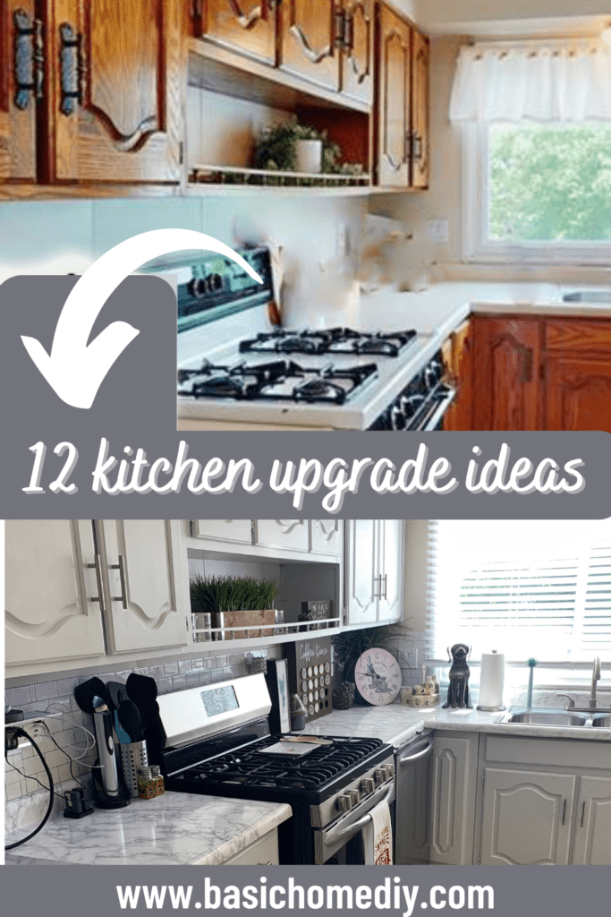 upgrade your kitchen on a budget pin