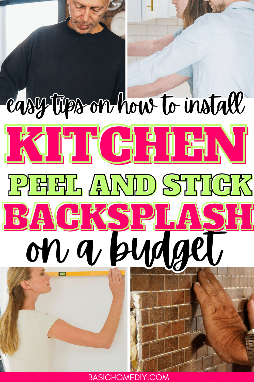 How to Install a Kitchen Peel and Stick Backsplash on a Budget