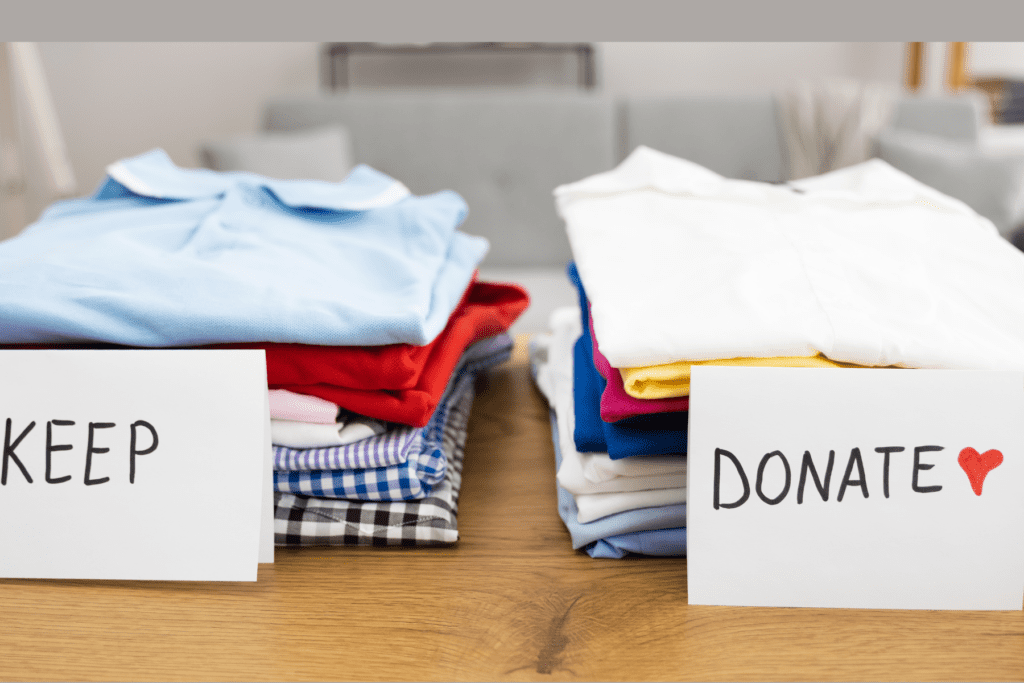 DIY Decluttering Quickly to donate Items