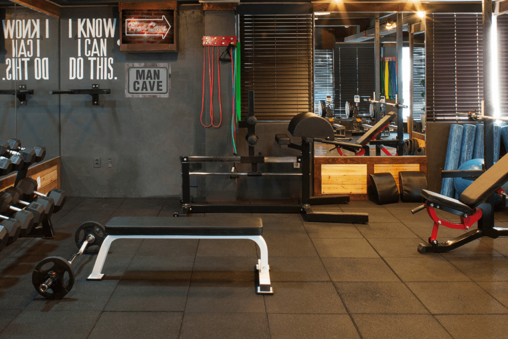 Man Cave Gym with Motivation