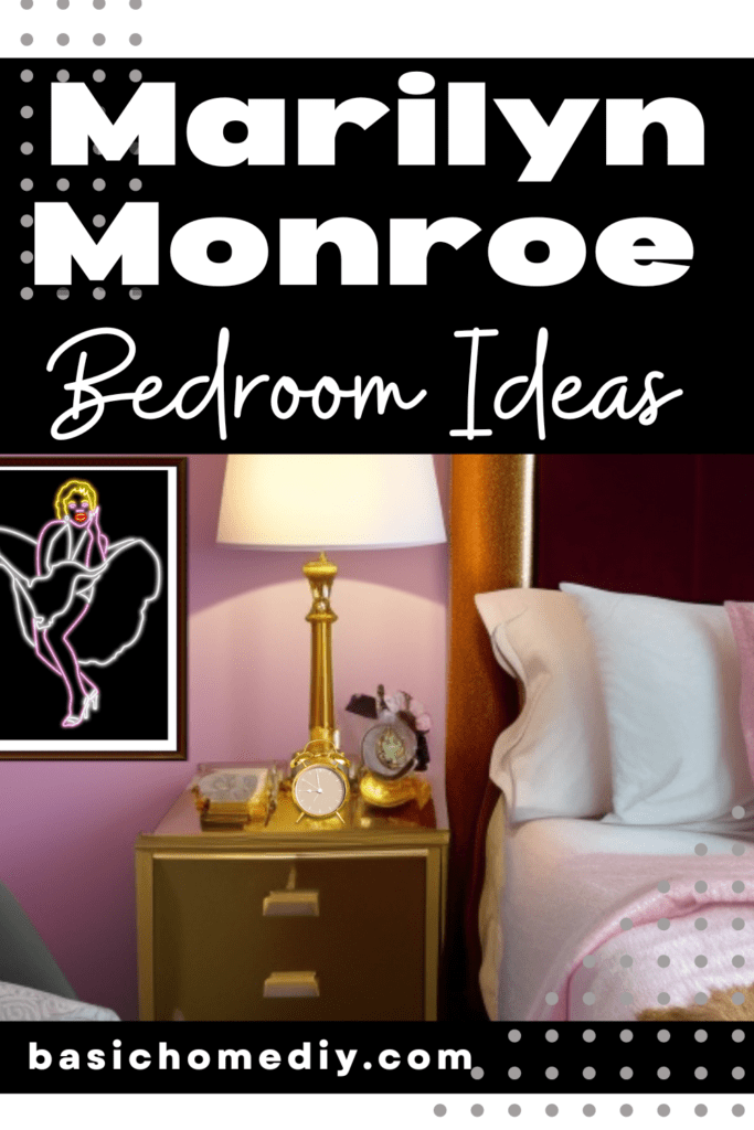 Marilyn Monroe bedroom ideas pin