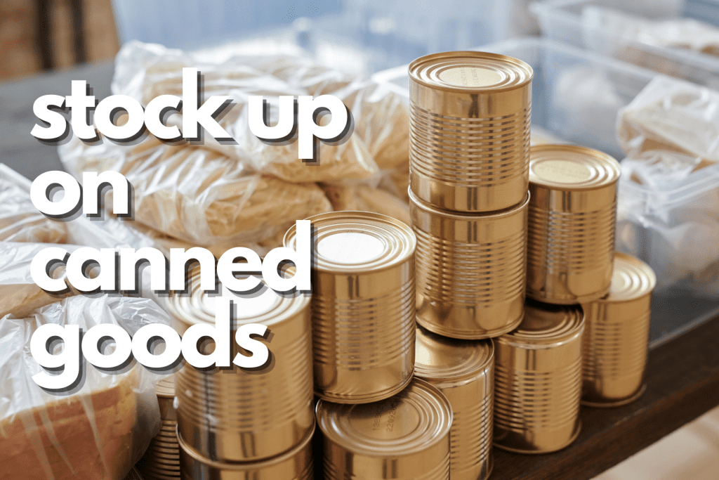 How to Stock the Pantry on a Budget by adding canned goods