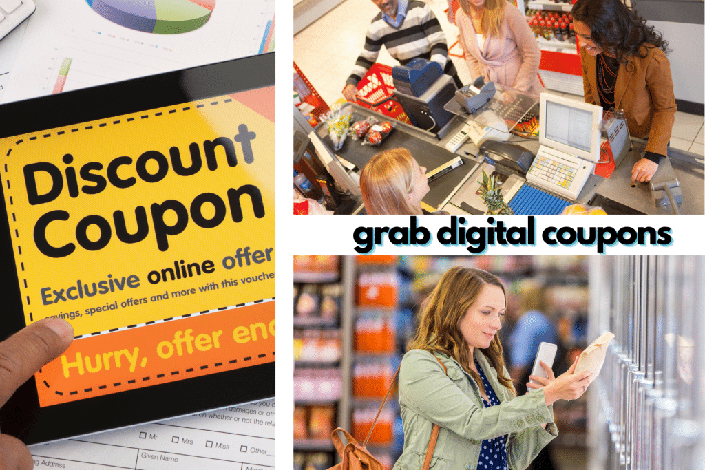 How to Stock the Pantry on a Budget getting digital coupons