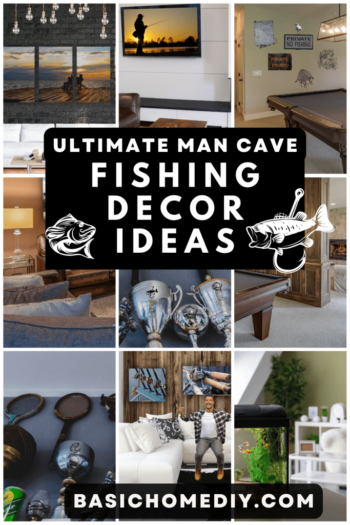Fishing Decor Ideas For Your Man Cave pin 1