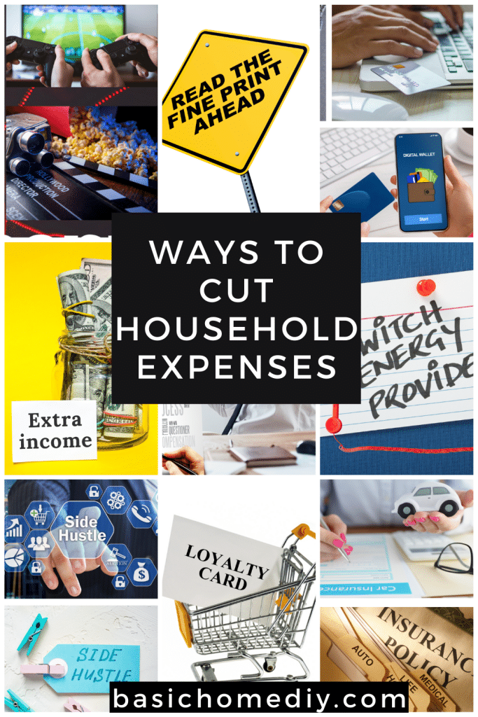 Ways to Cut Household Expenses best basichomediy.com pin 1