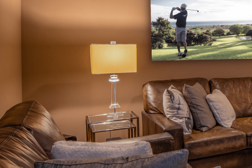 DIY Man Cave Budget Ideas for Your Home with couch