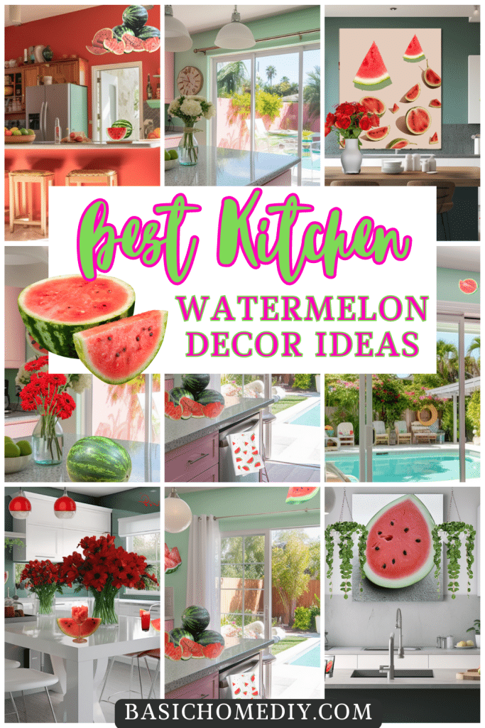 Kitchen Watermelon Decor Ideas pins 7