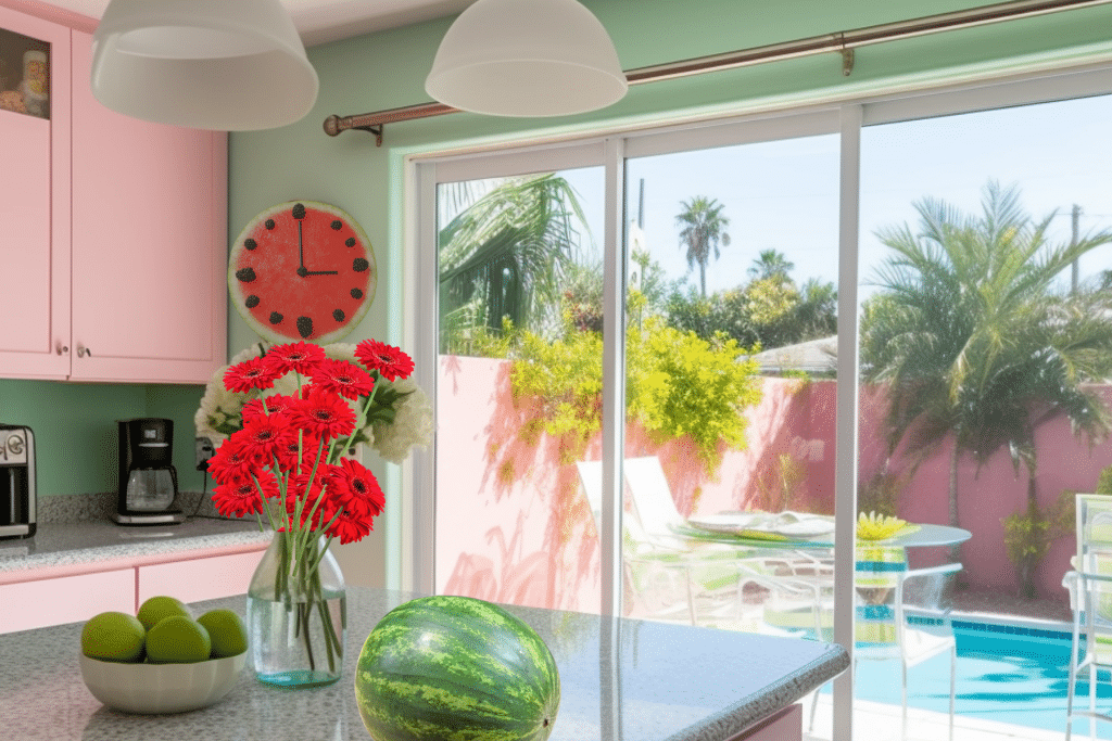 best watermelon kitchen decor ideas pink cabinets