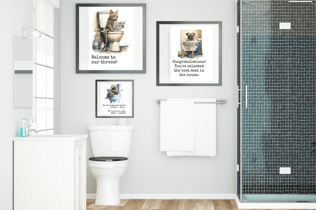 Free Printable Bathroom Wall Art Decor Ideas on wall