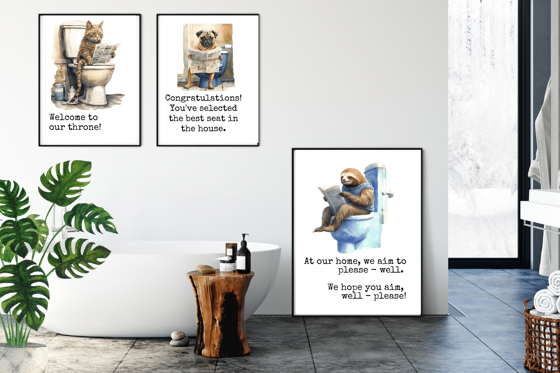 Free Printable Bathroom Wall Art Decor Ideas