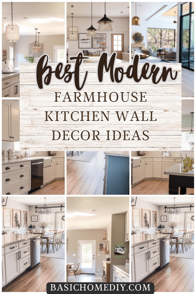 Modern Farmhouse Kitchen Wall Decor Ideas pin 7