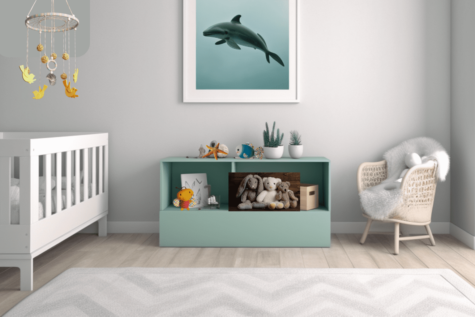 Watercolor Ocean Themed Nursery Wall Art Free Printable