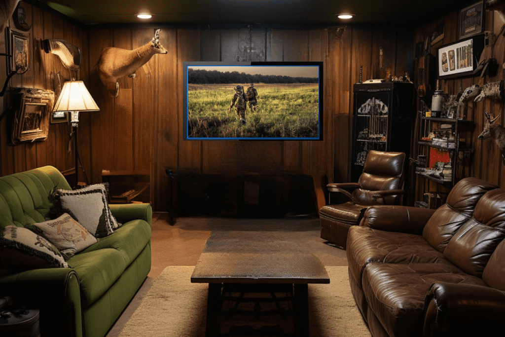 Hunting Man Cave Decor Ideas tv