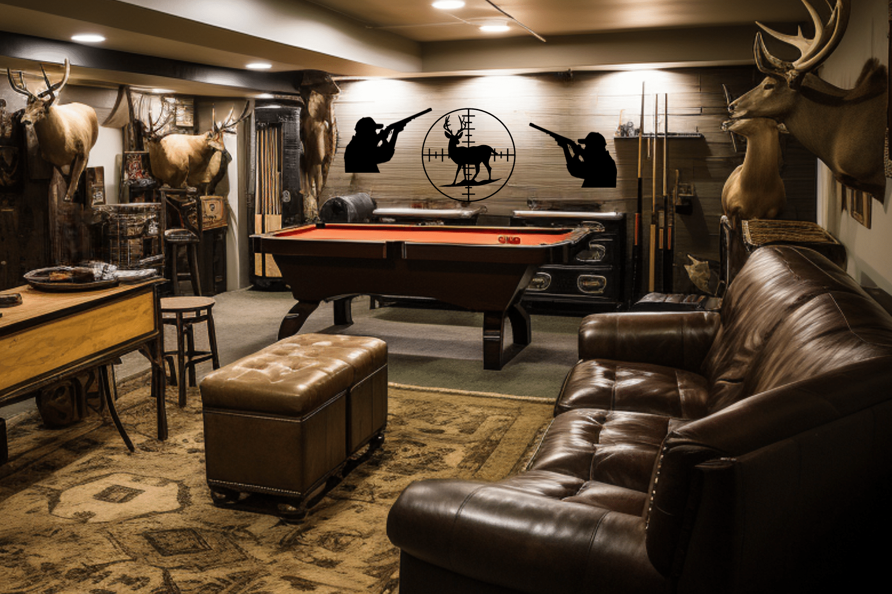 Hunting Man Cave Decor Ideas wall decals