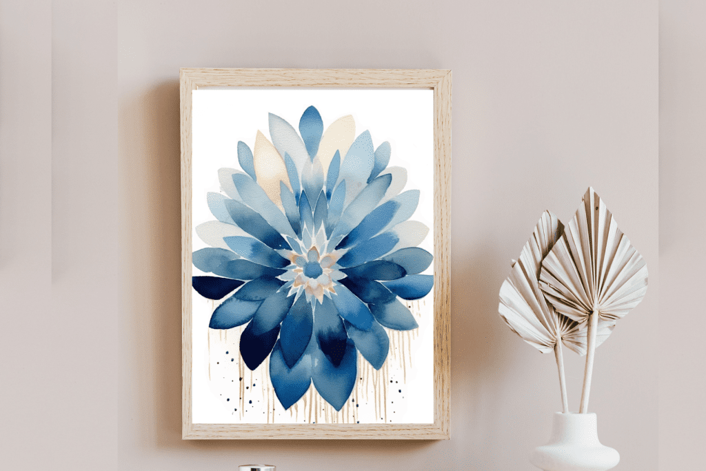 printable abstract wall art flower abstract