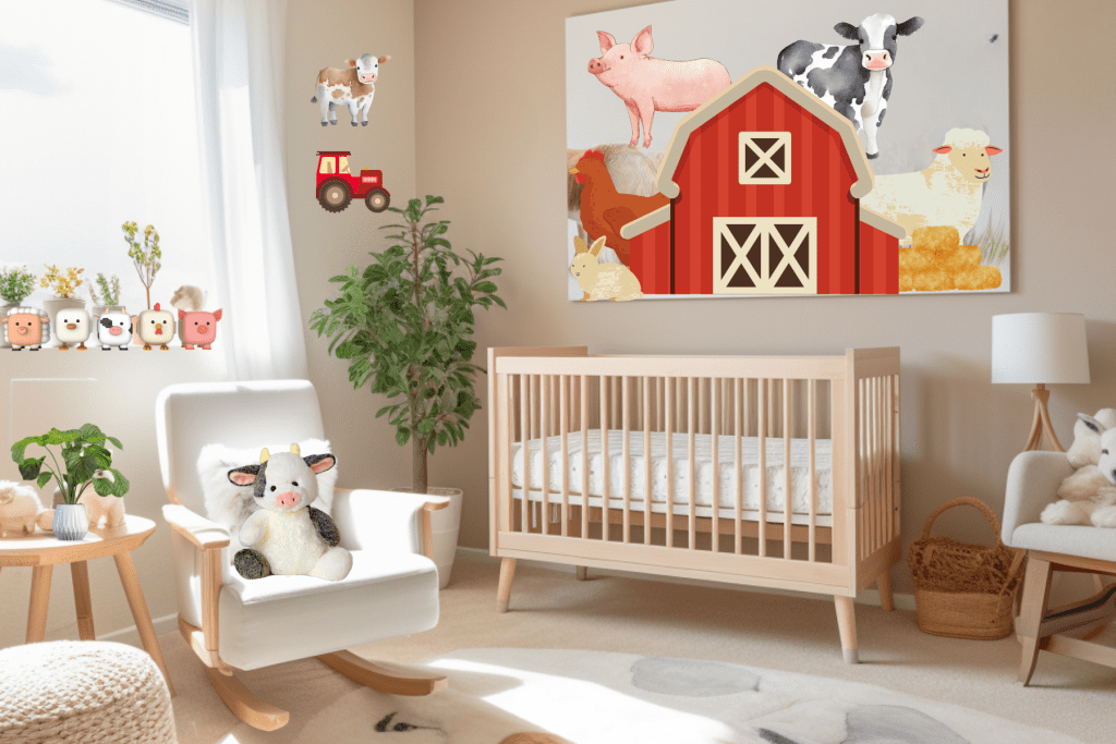 Farm baby theme nursery ideas