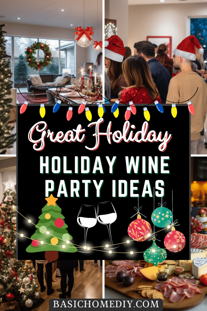 Great holiday wine party ideas pin 1