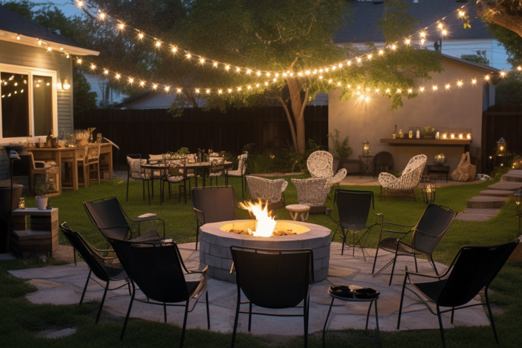 backyard housewarming party ideas like a fire pit