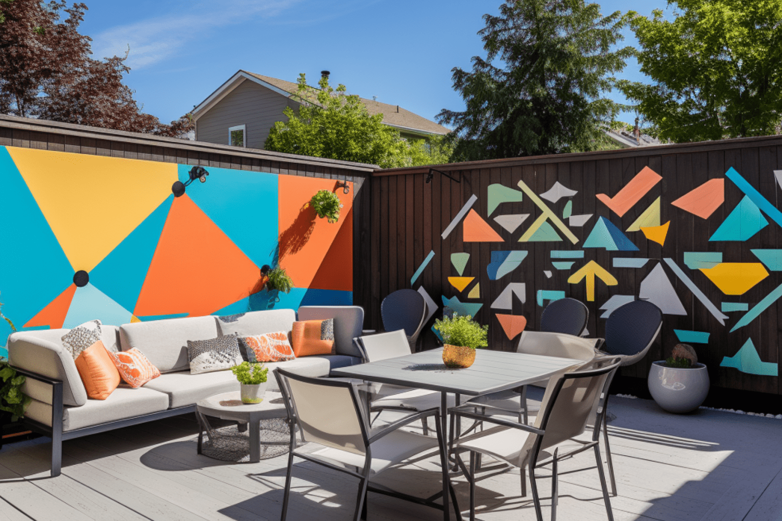 Unique Backyard Mural Ideas for Outdoor Garden and Fence - Basic Home DIY
