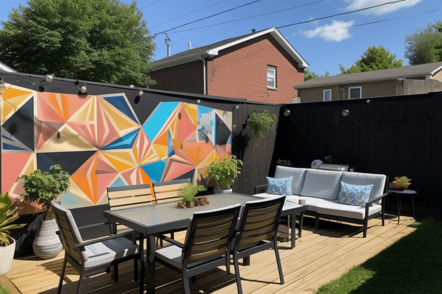 Unique Backyard Mural Ideas for Outdoor Garden and Fence - Basic Home DIY