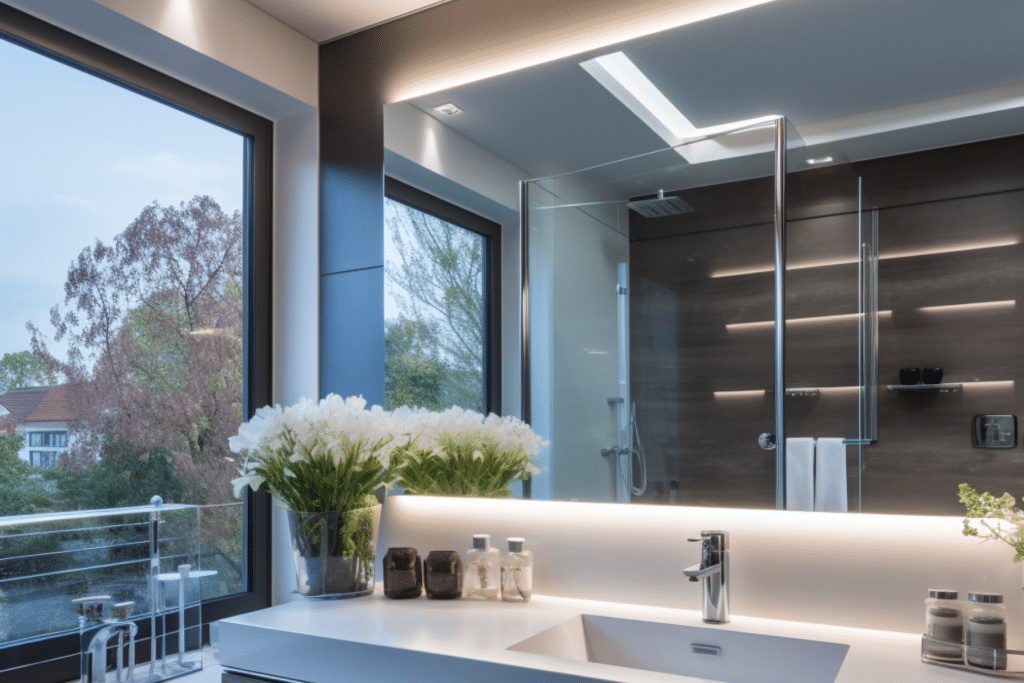 Backlit Bathroom Mirror Ideas for a modern room