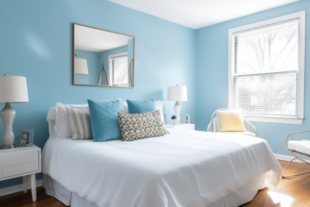 Master Bedroom Upgrade Ideas paint blue