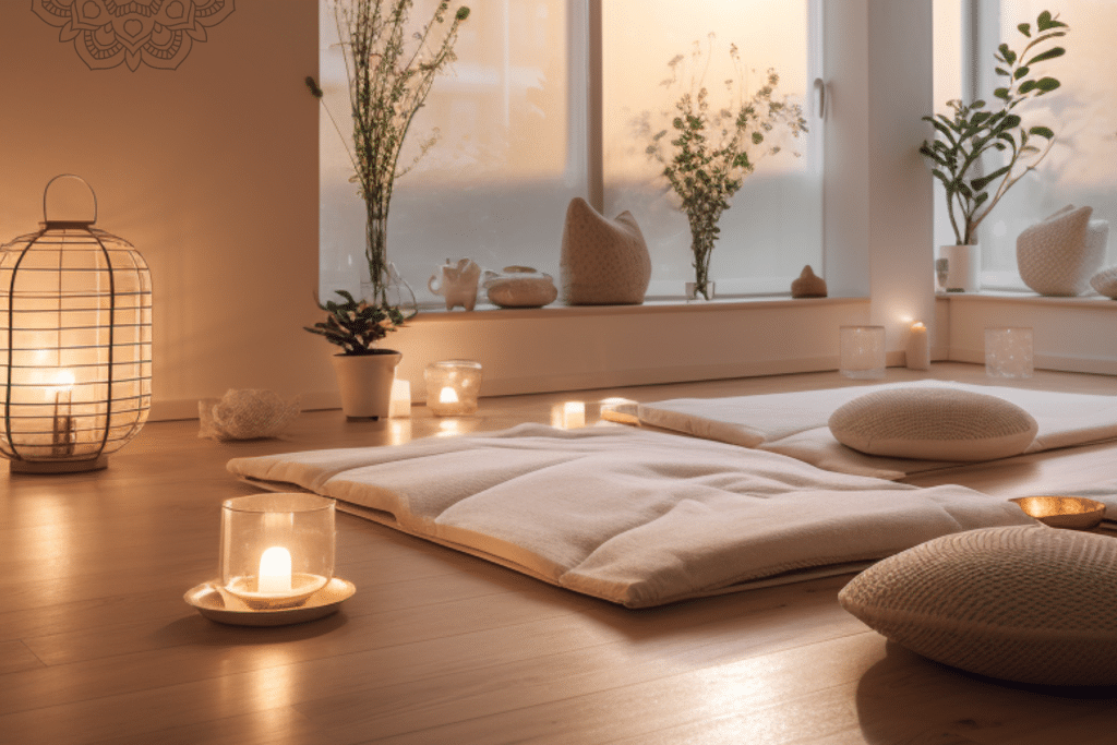 budget floor cushions Mindful meditation room