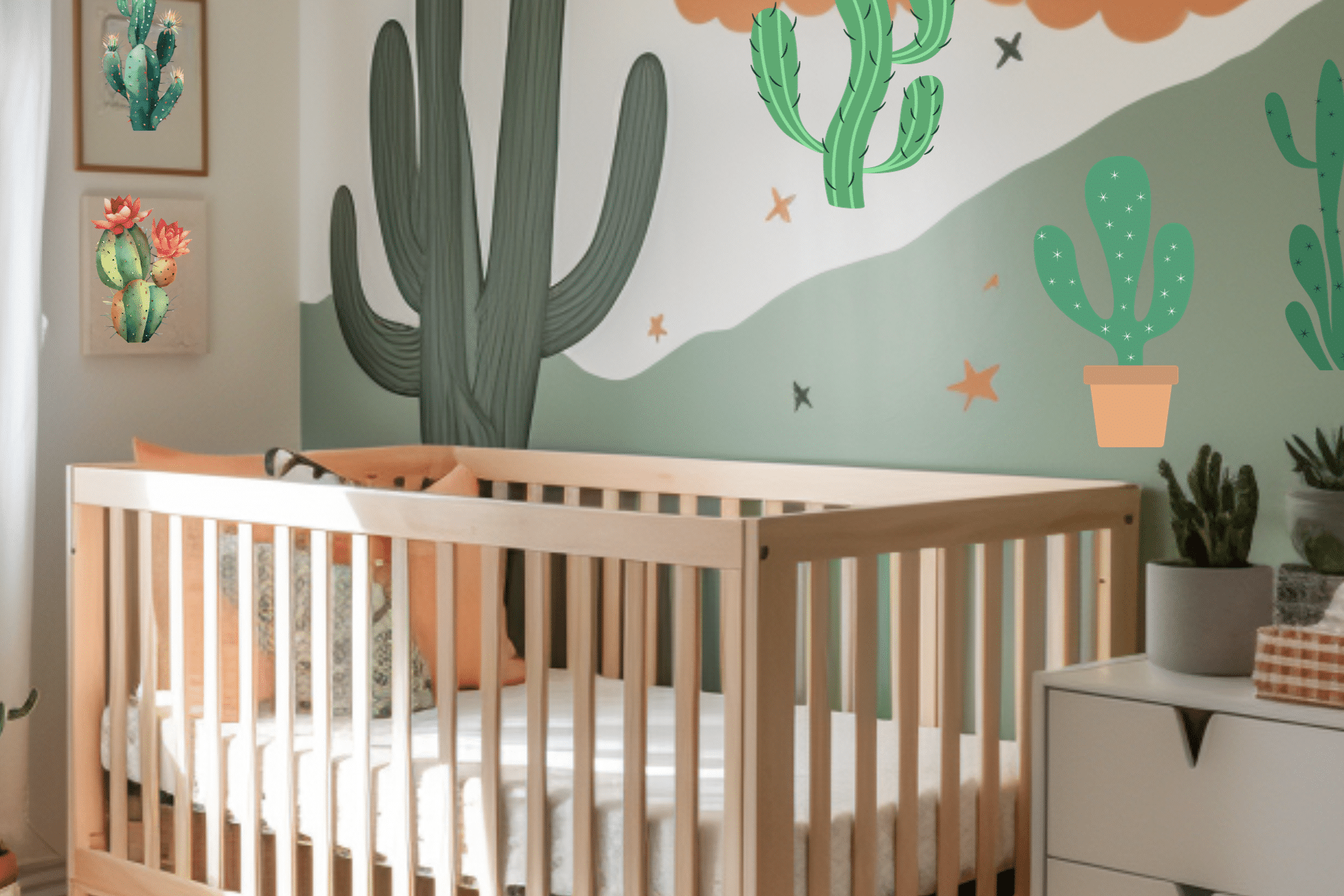 Desert Chic: 10 Cactus Nursery Ideas for a Fun Baby Room - Basic Home DIY