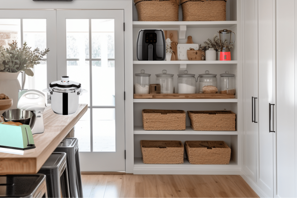 The Best Storage Solutions For Your Air Fryer - Fork To Spoon  Kitchen  appliance storage, Pantry remodel, Appliances storage