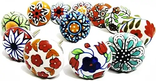 Artncraft Ceramic Cabinet Colorful Knobs