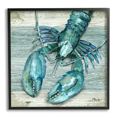 Stupell Industries Northpoint Lobster Rustic Sealife Framed Wall Art, Design by Paul Brent