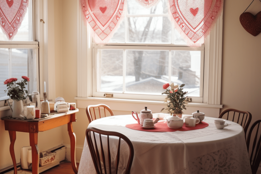 Vintage Valentine's Day Decor tablecoth