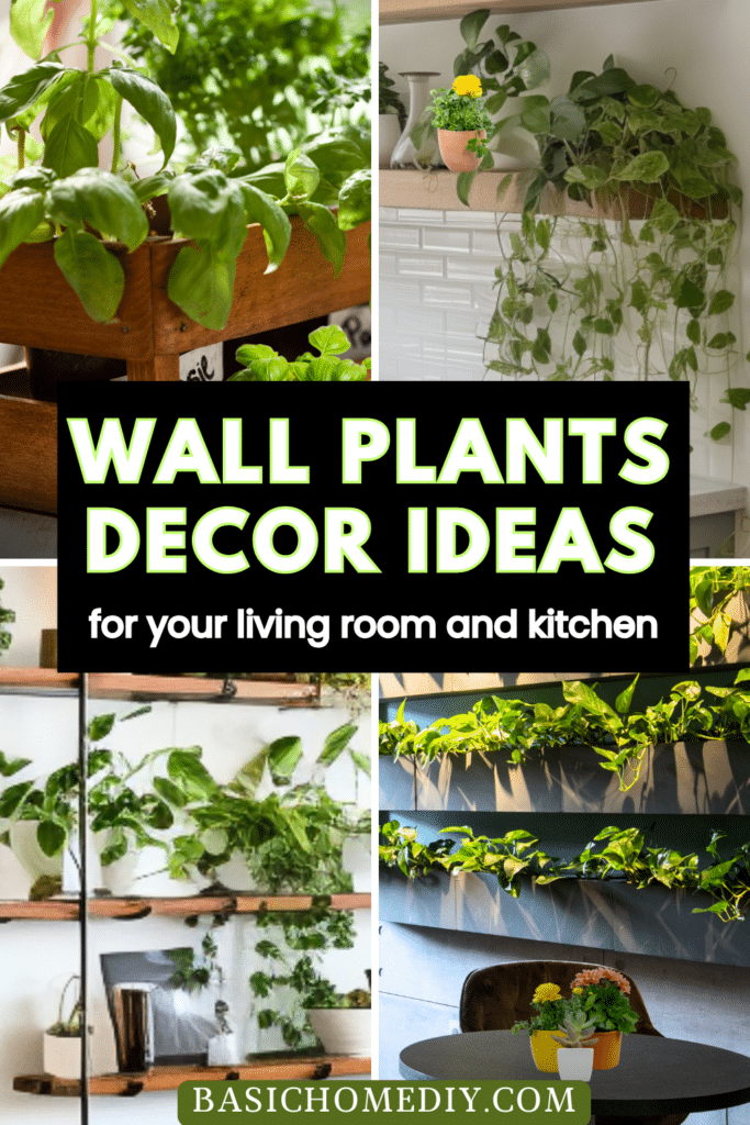 wall plants decor ideas pin 1