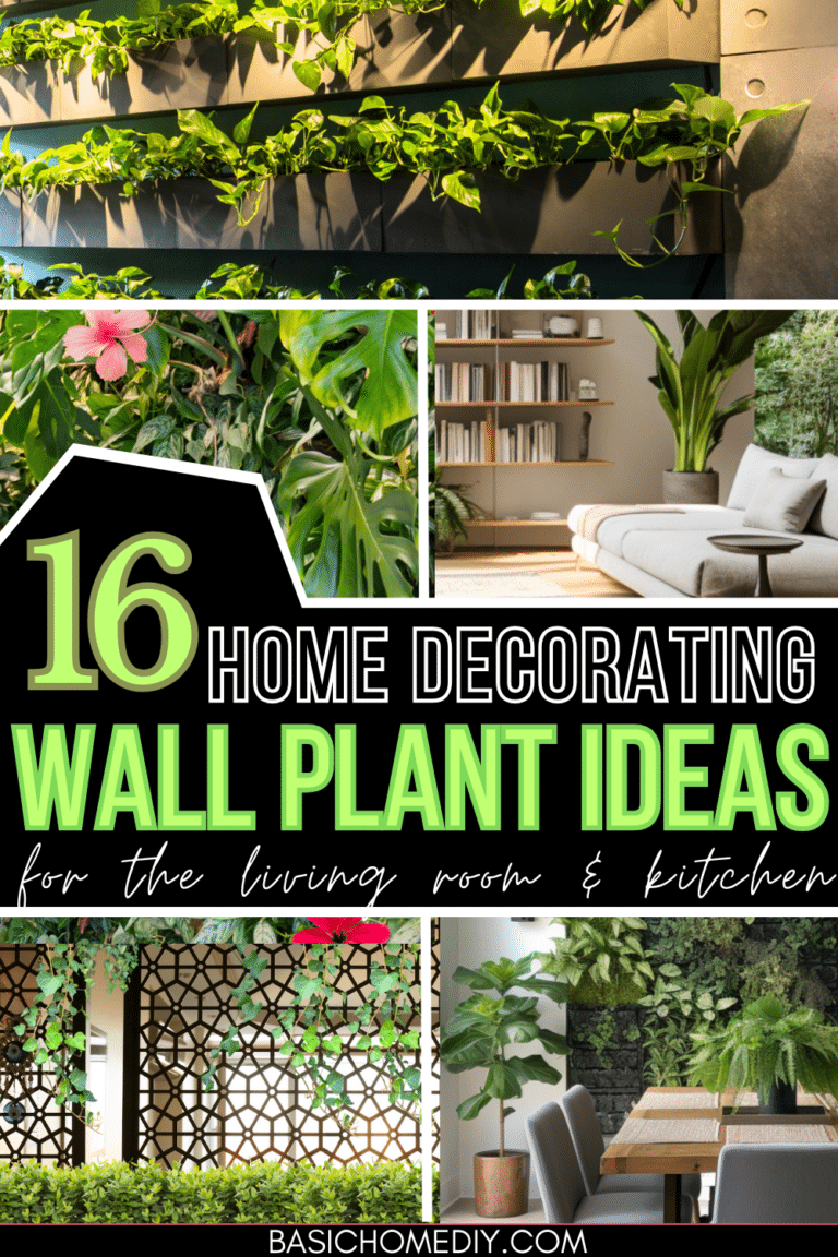 16 Trendy Modern Wall Plants Decor Ideas for the Home - Basic Home DIY