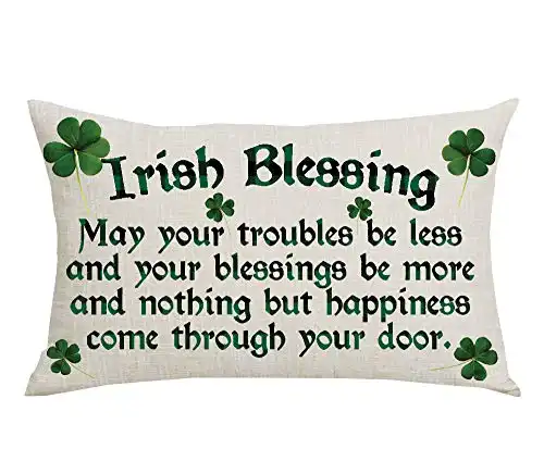 Irish Blessing Clovers St. Patrick's Day