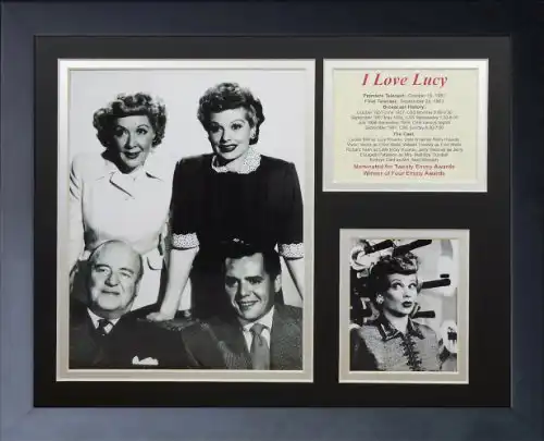 Legends Never Die I Love Lucy Group Framed Photo Collage, 11 by 14-Inch