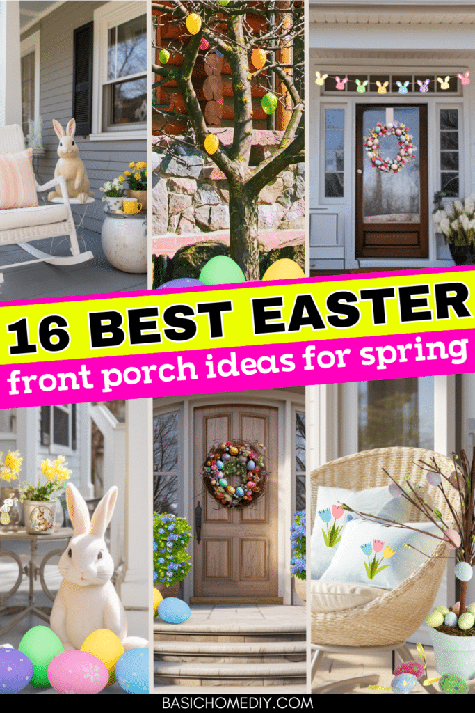 Best Easter Front Porch Ideas for Spring Decorating Pins 2