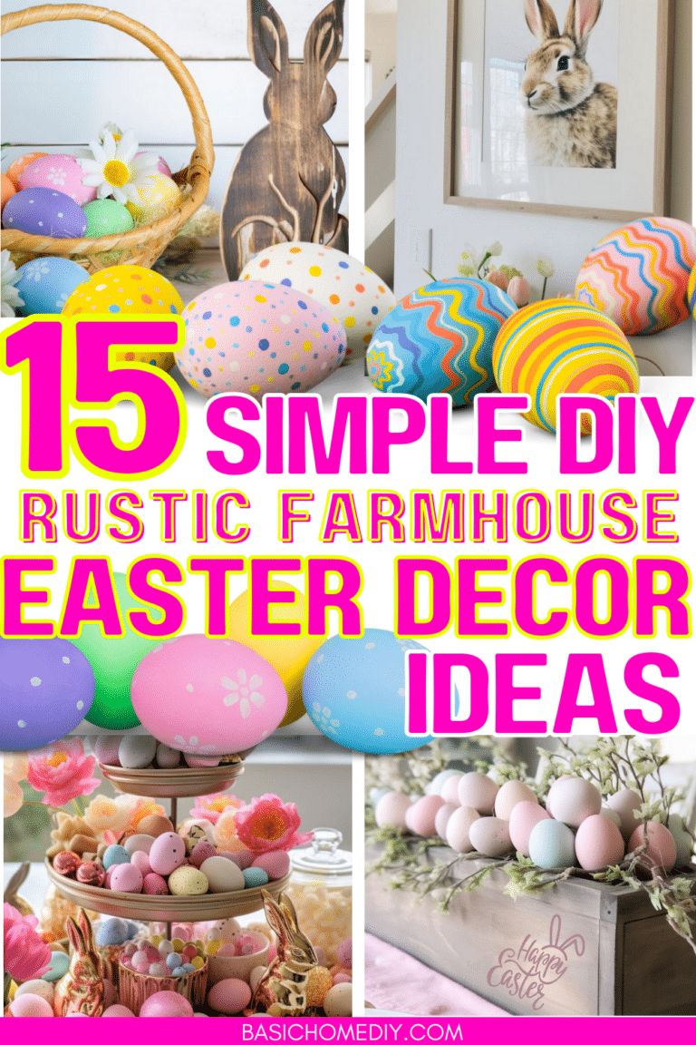 15 Easy Rustic Farmhouse Easter Decor Ideas for Your Home - Basic Home DIY