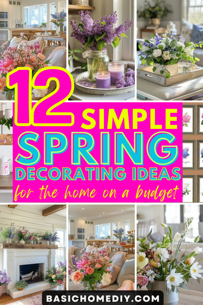 Simple spring decorating ideas for the home on a budget 2