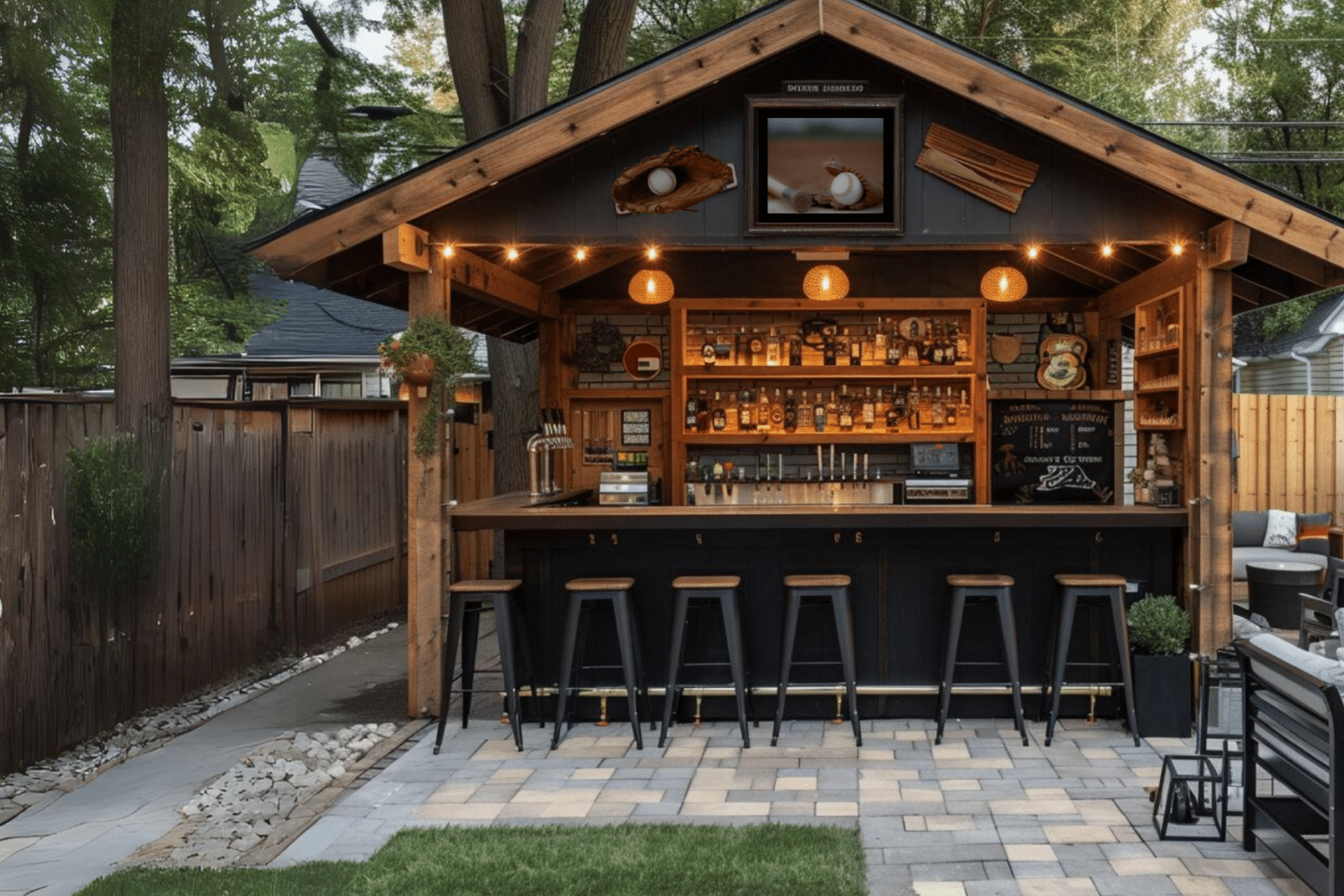 11 Ultimate Outdoor Backyard Sports Bar Ideas for Your Home Basic