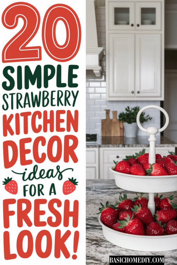 20 Must-Have Strawberry Kitchen Decor Ideas for a Fresh Look 2