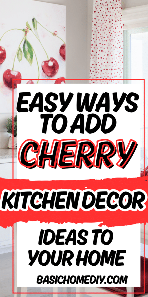23 Fresh Cherry Themed Kitchen Decor Ideas That You’ve Got To Try 2
