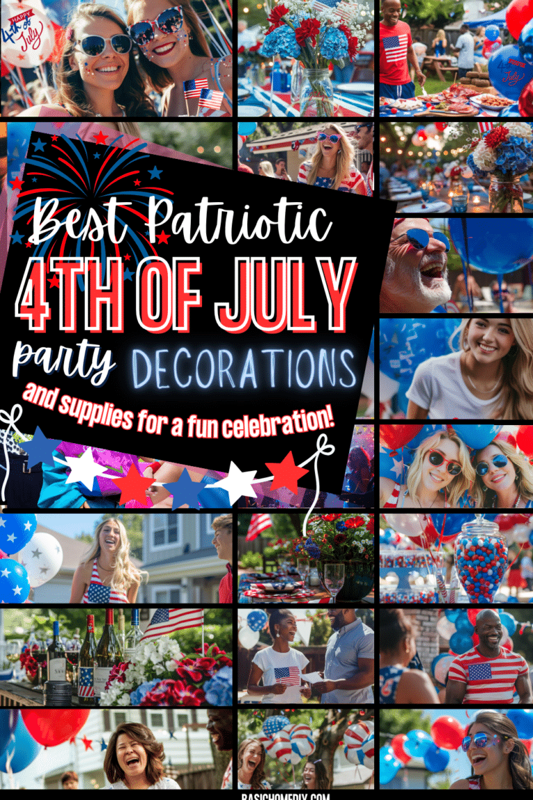 Easy Patriotic 4th of July Party Decorations and Supplies - Basic Home DIY