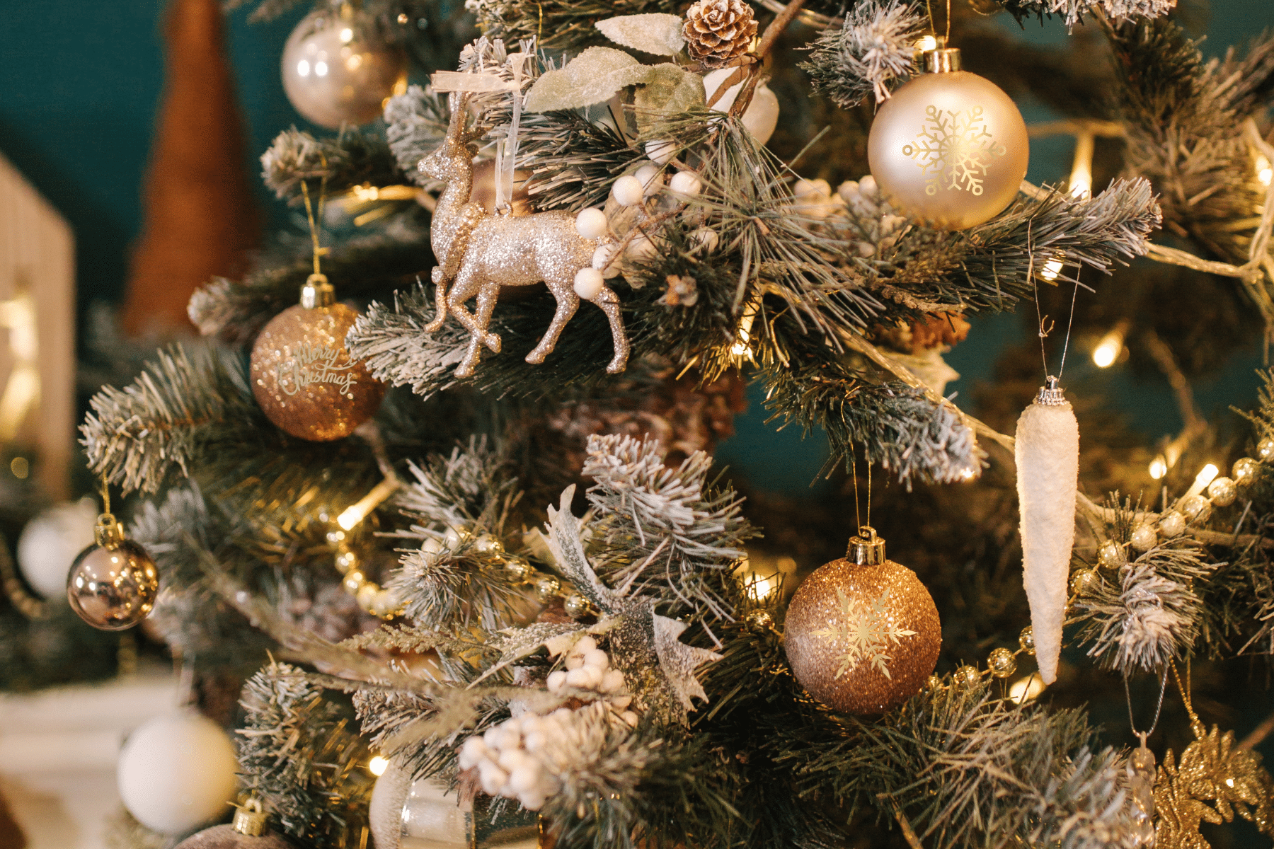 Elegant Christmas Decor with Different Style Ornaments
