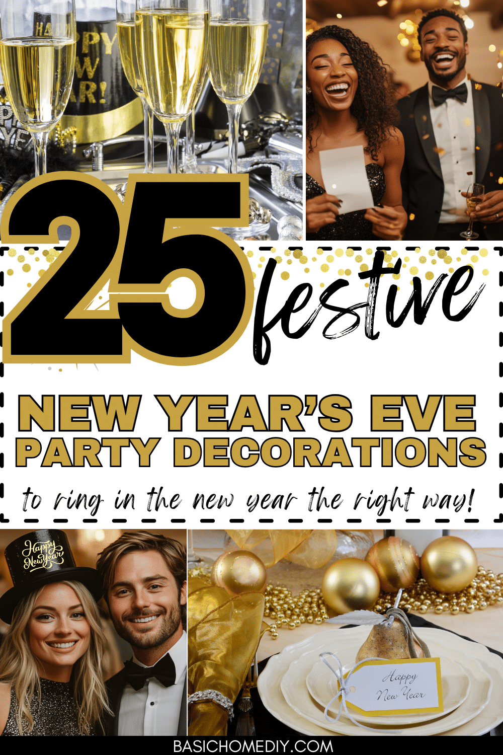 New Year's Eve Party Decorations to Ring in 2027 in Style - Basic Home DIY