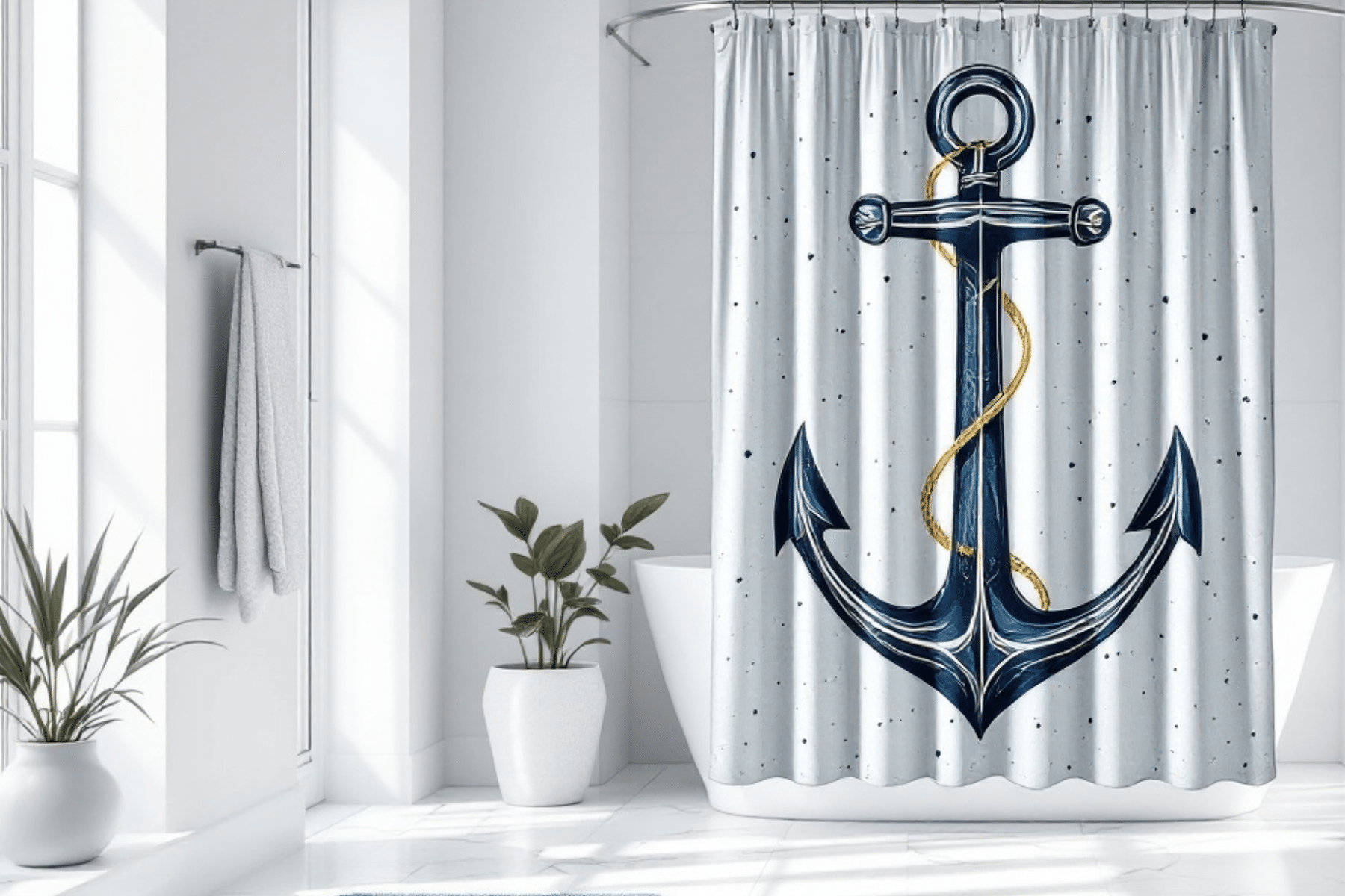 Coastal Anchor Bathroom Ideas for a Relaxing Vibe and Retreat