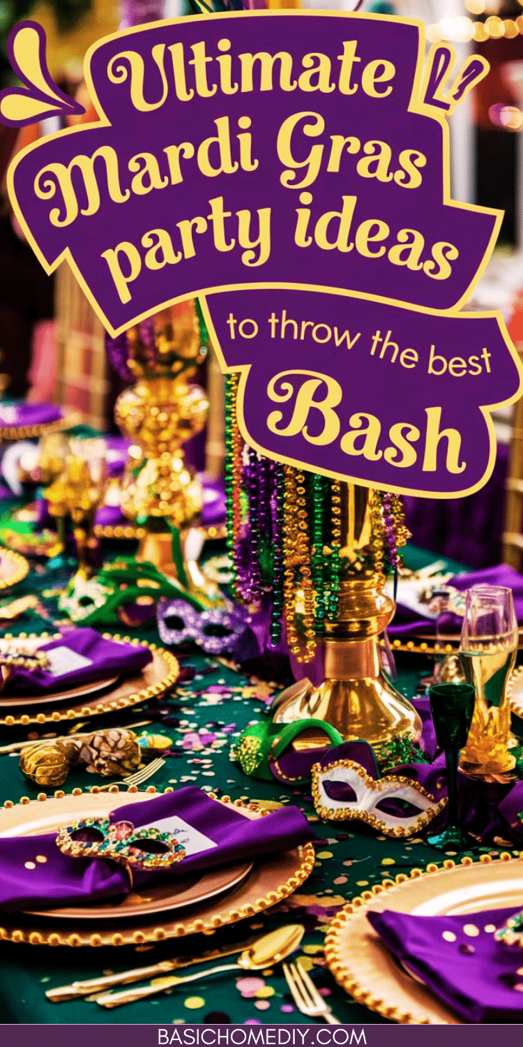 Ultimate Mardi Gras Party Ideas to Throw the Best Bash - Basic Home DIY