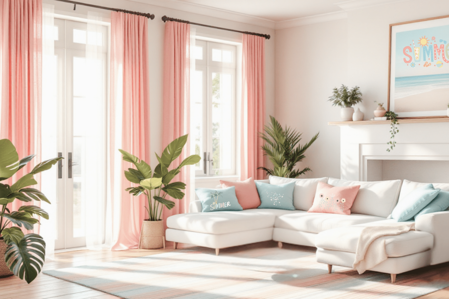 Simple Summer Home Decor Ideas to Brighten Your Space - Basic Home DIY