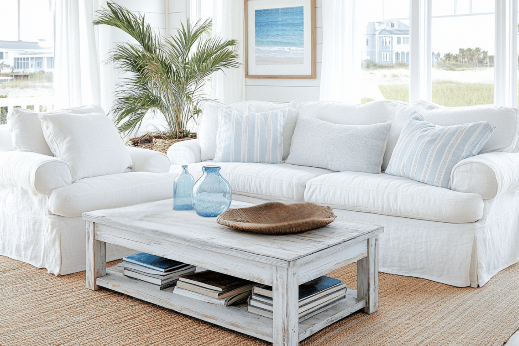 Coastal Decor for the living room