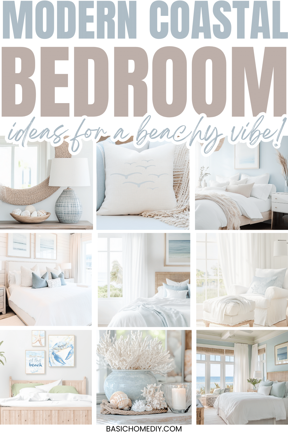 Easy Modern Coastal Bedroom Ideas for 2025 - Basic Home DIY
